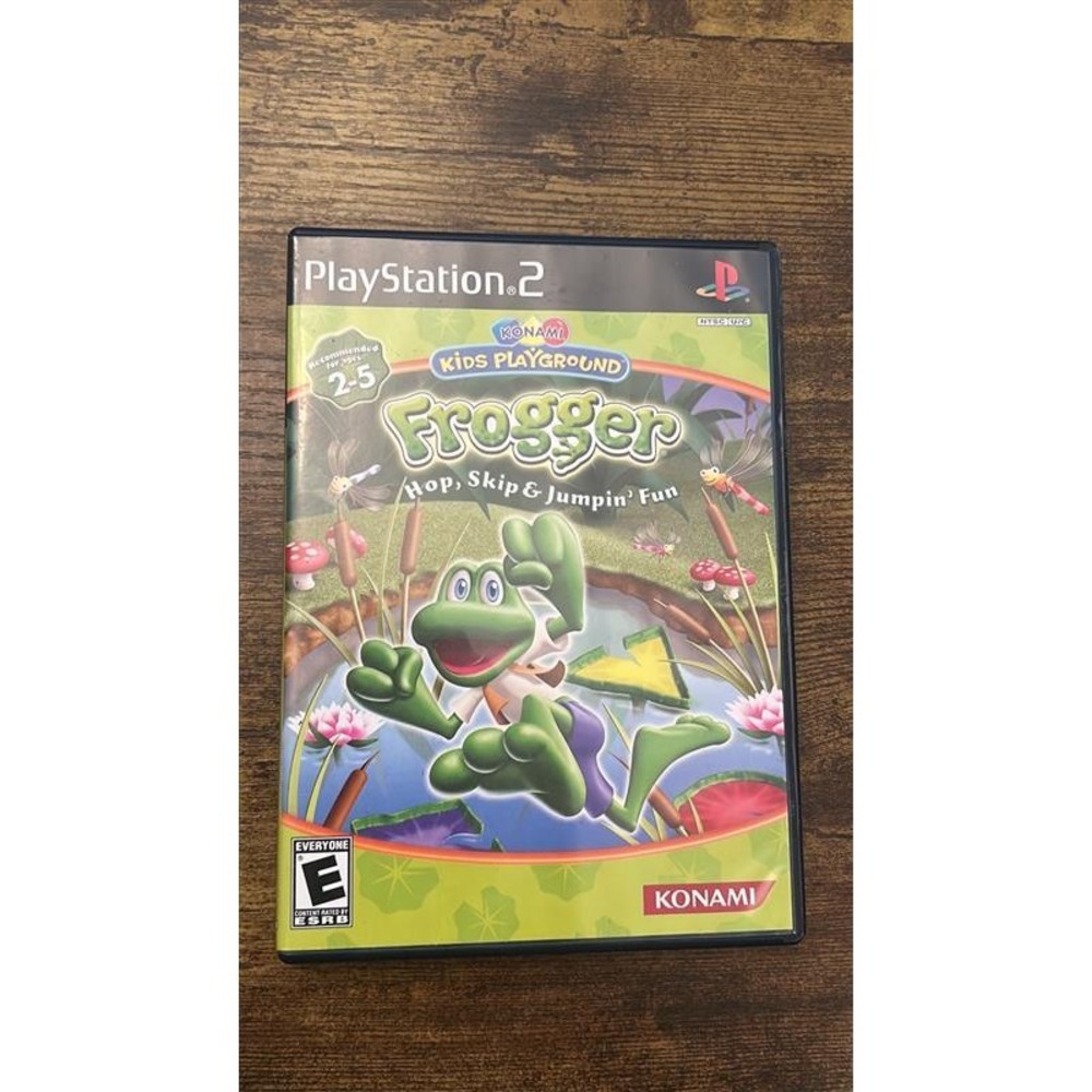 Konami Kids Playground Frogger Hop Skip & Jumpin Fun Sony PlayStation 2 PS2 CIB
